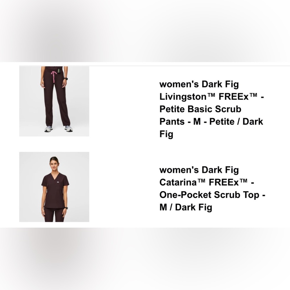 SET / dark fig burgundy / top M Catarina / pants Livingston M petite